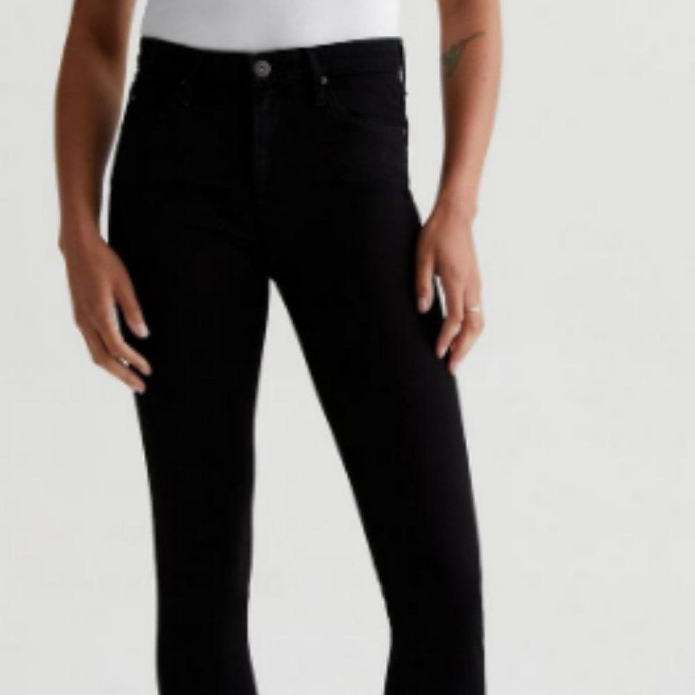 AG Adriano Goldschmied The Prima Cigarette Leg in Black Courdory Size 30R